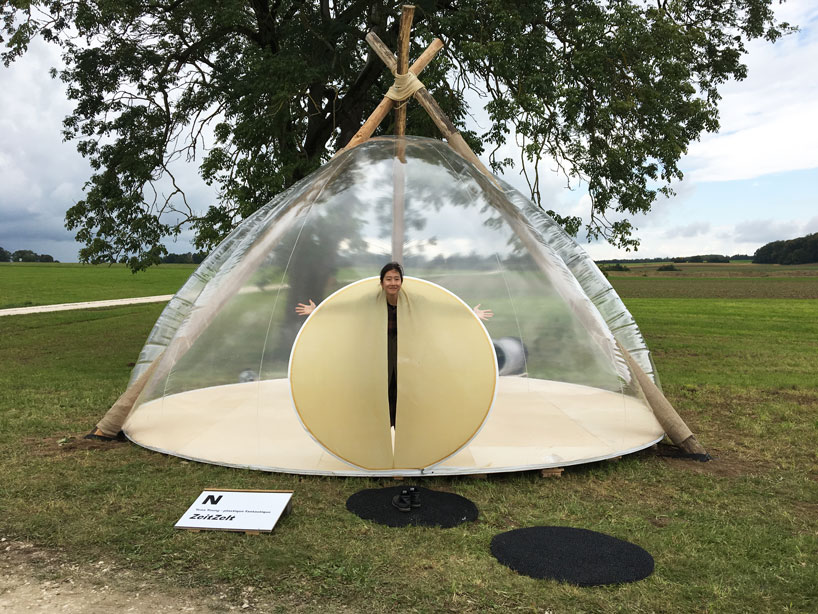 yena young's zeitzelt keltic tent explores the history of the swabian alps