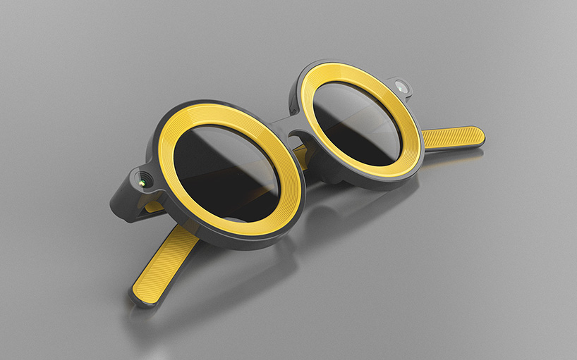 put a snapchat filter on everyday life with this AR goggles concept designboom