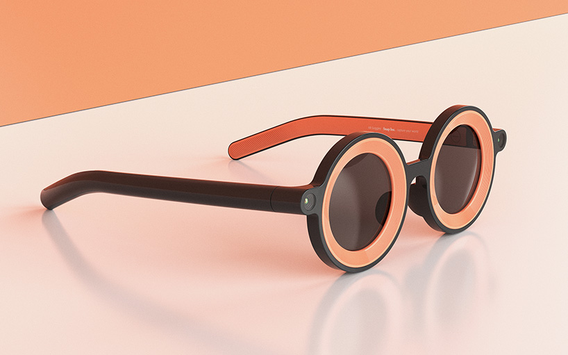 put a snapchat filter on everyday life with this AR goggles concept designboom
