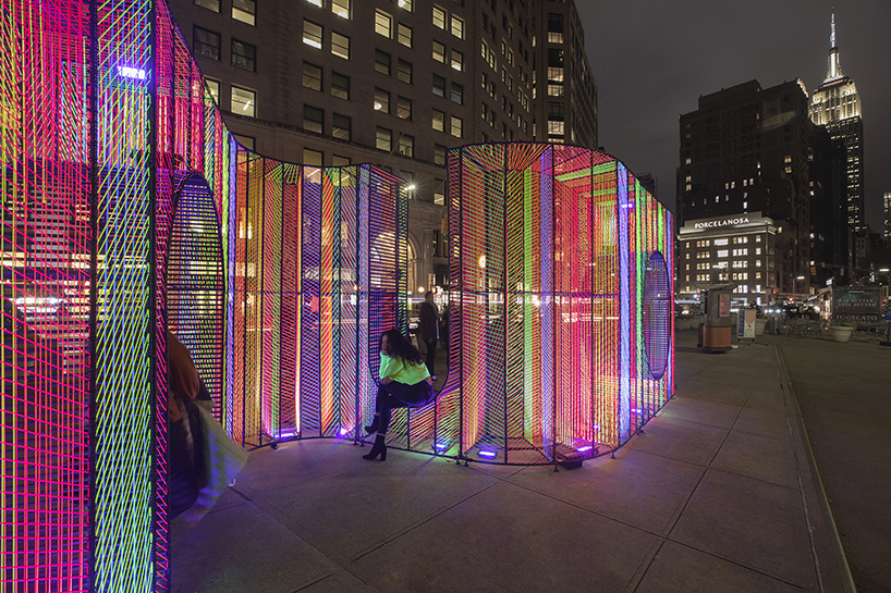 hou de sousa's iridescent ziggy installation opens in new york