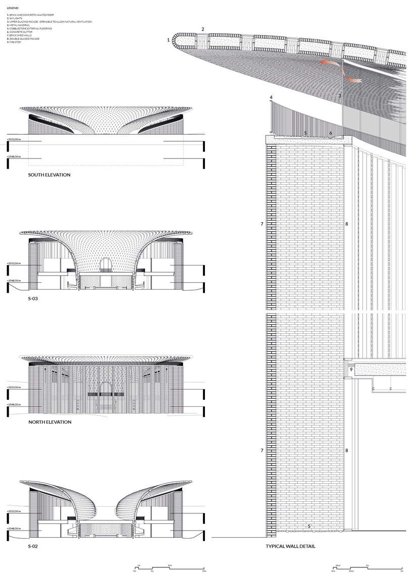 luca poian forms proposal for UNESCO bamiyan cultural center competition
