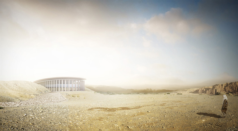 luca poian forms proposal for UNESCO bamiyan cultural center competition