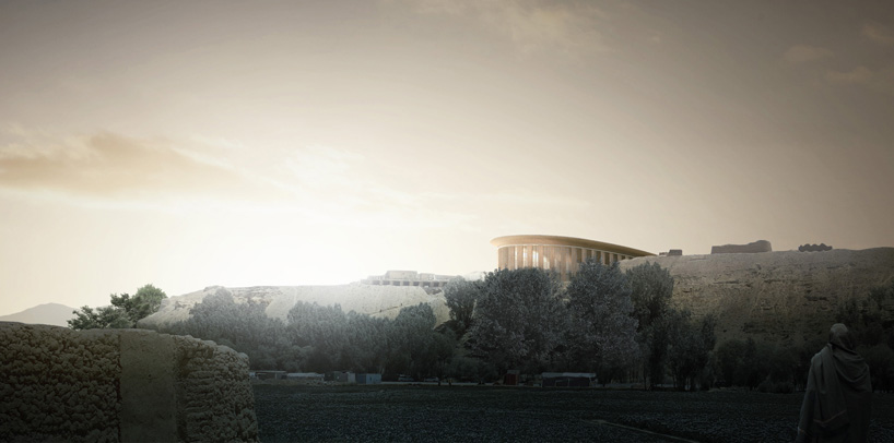 luca poian forms proposal for UNESCO bamiyan cultural center competition