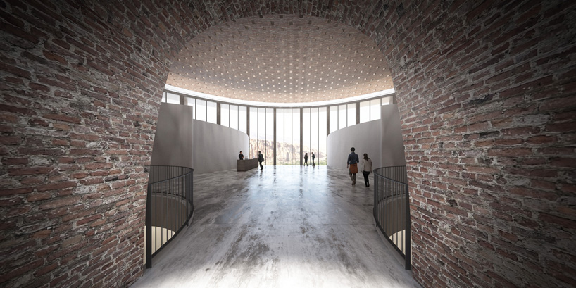 luca poian forms proposal for UNESCO bamiyan cultural center competition