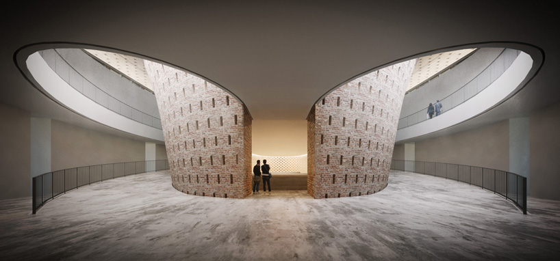 luca poian forms proposal for UNESCO bamiyan cultural center competition