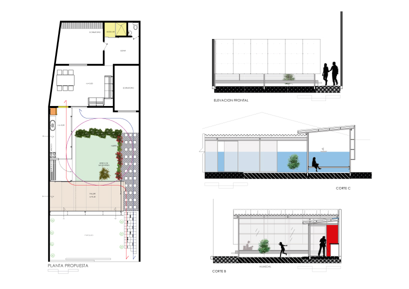 ruptura morlaca plans a glazed workshop around a central courtyard in ecuador designboom