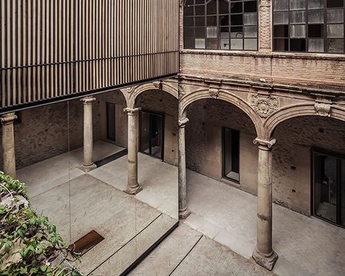 palau-castell renaissance cloister renewal by el fabricante de espheras