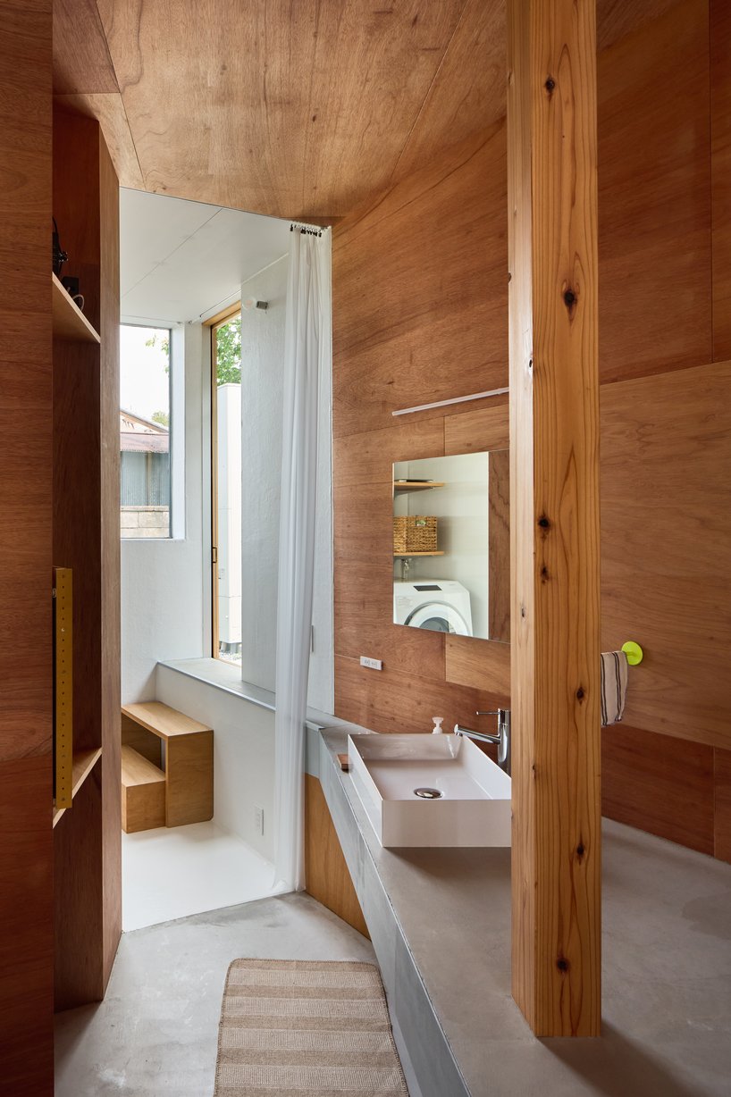 planted roof extends garden over tato architects’ timber house in mibu, japan - 10