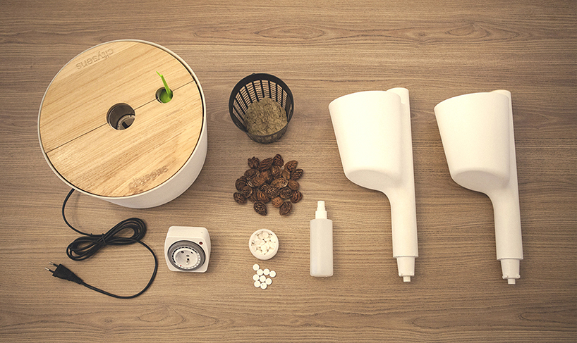 citysens by l&uacute;cid design agency is a hydroponic + self-watering vertical garden