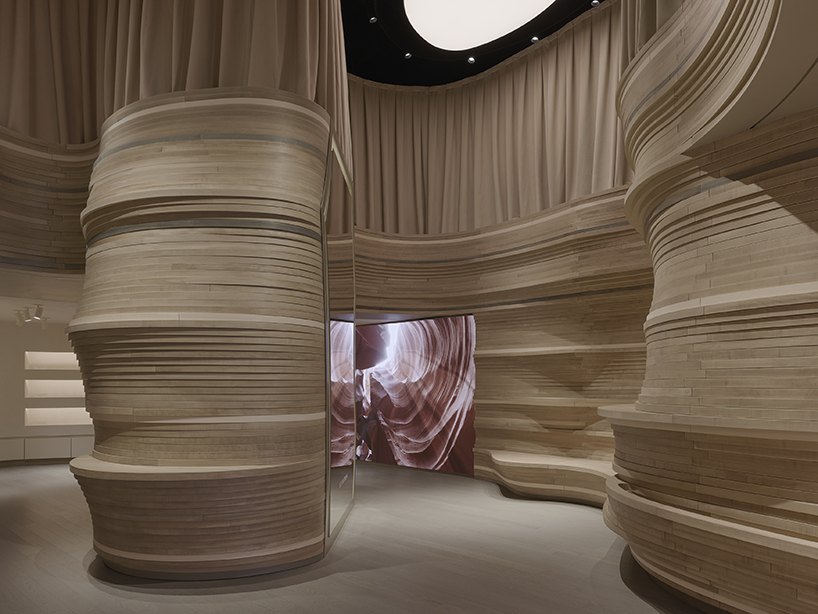 mirrored interiors and sculptural canyon-like forms shape skin1004’s soho flagship by LMTLS - 5