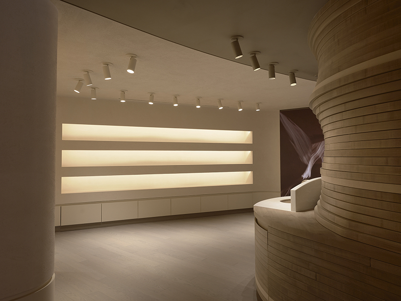 mirrored interiors and sculptural canyon-like forms shape skin1004’s soho flagship by LMTLS - 7