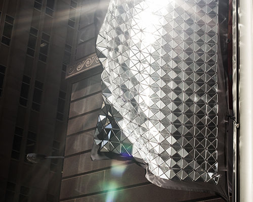street light disco illuminates sydney with reflective optical effects