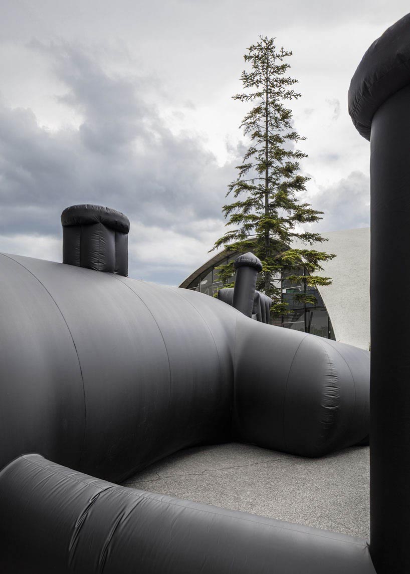 Inflatable nightclub created by Bureau A for Federation of Swiss Architects