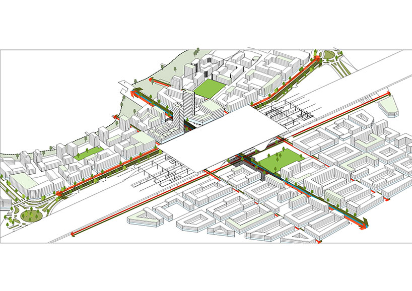 erik giudice architects proposes wooden canopy for jonkoping station in sweden