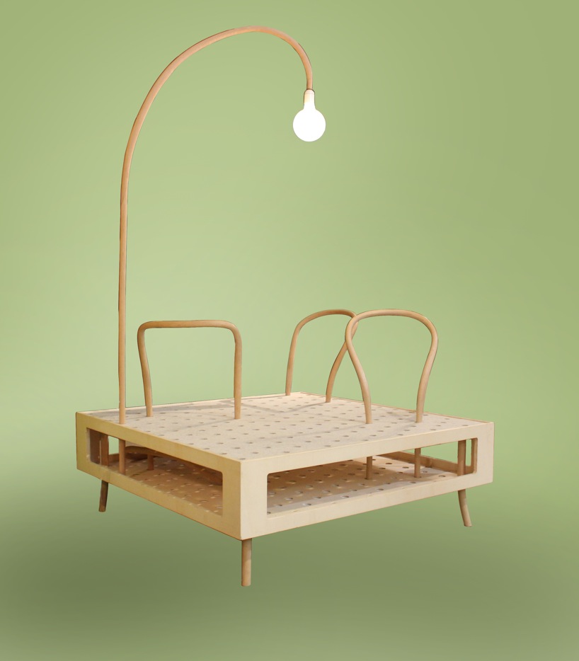 bindesign forms light + seat back modules for varied sitting arrangements