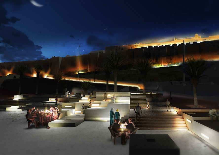 masterplan proposal for rabat's beach in morocco blurs the boundaries between city and sea