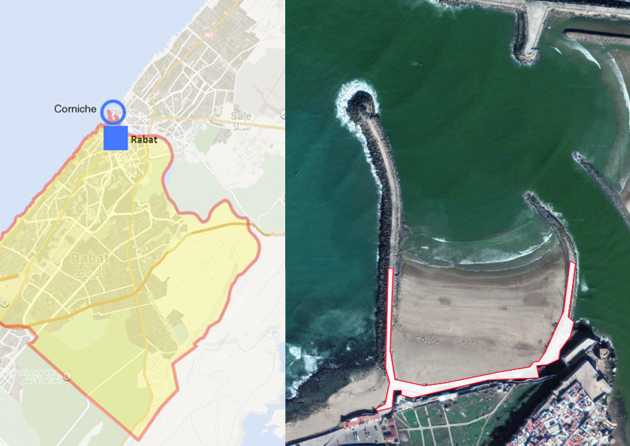 masterplan proposal for rabat's beach in morocco blurs the boundaries between city and sea