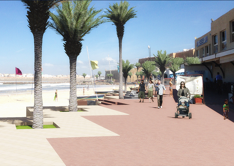 masterplan proposal for rabat's beach in morocco blurs the boundaries between city and sea