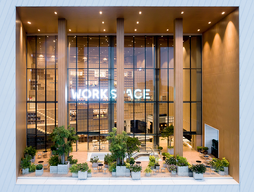 Onion's solid ash and plywood restaurant interior in Bangkok