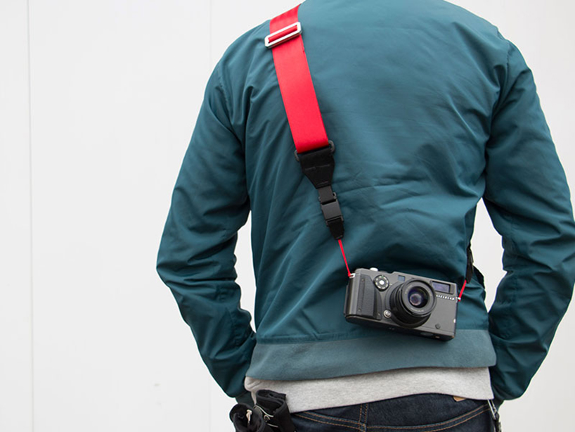 teal camera strap