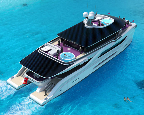 solar-powered catamaran is a next-generation green icon for yachting