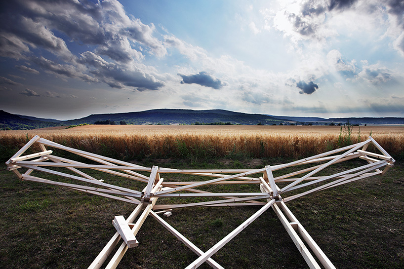 mazzocchio pavilion martial marquet nicolas polaert hello wood festival designboom