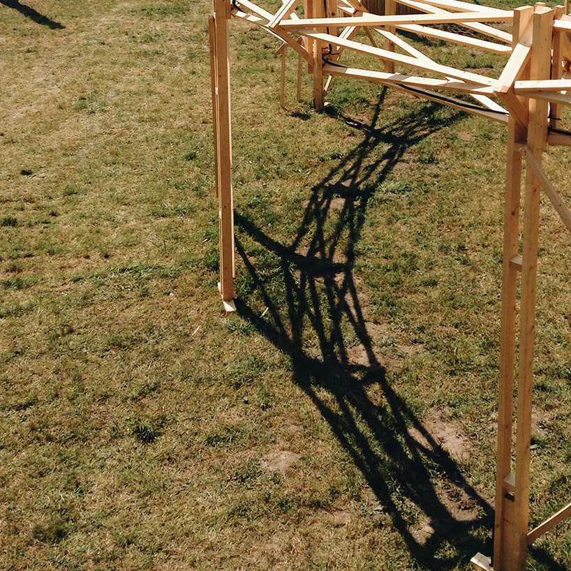 mazzocchio pavilion combines space & light to create social interactions