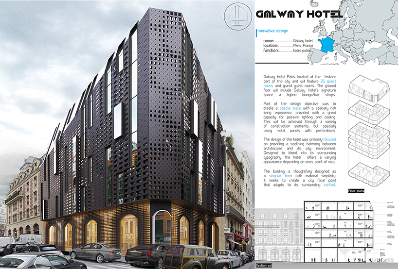 galway hotel paris concept by architect taras kashko