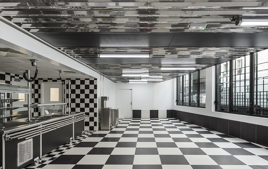terracotta-clad social housing and restaurant in paris by PERIPHERIQUES