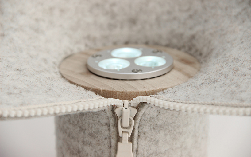 dita lamp désormeaux/carrette designboom désormeaux/carrette's dita lamp brings fashion thinking to design