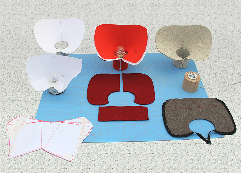 dita lamp désormeaux/carrette designboom désormeaux/carrette's dita lamp brings fashion thinking to design