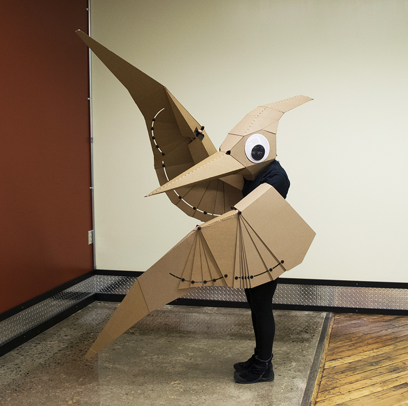 become a dinosaur with lisa glover's cardboard pterodactyls