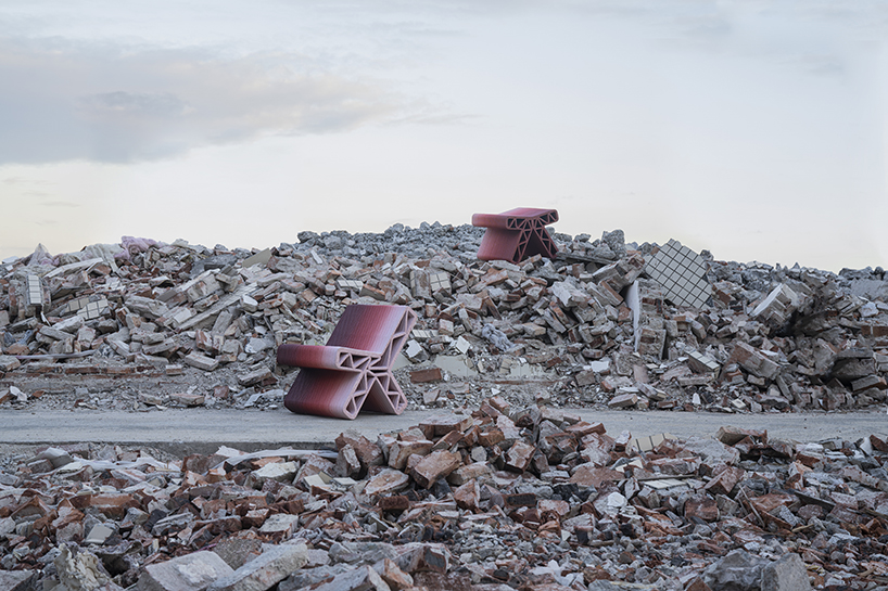 3D printed street furniture recycles concrete and&nbsp;brick waste from demolished urban villages - 2