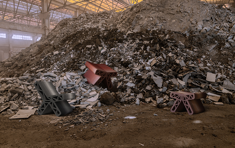 3D printed street furniture recycles concrete and&nbsp;brick waste from demolished urban villages - 3