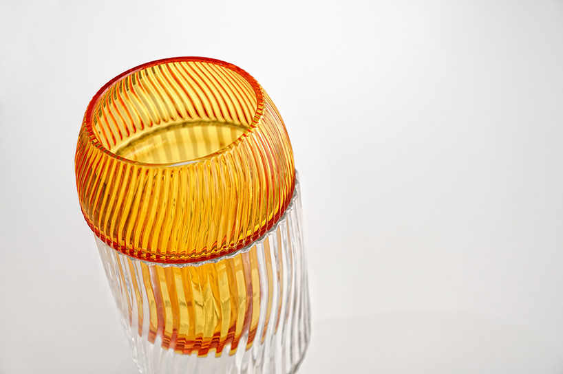agnieszka bar creates crystal pleated vases for manufactured culture