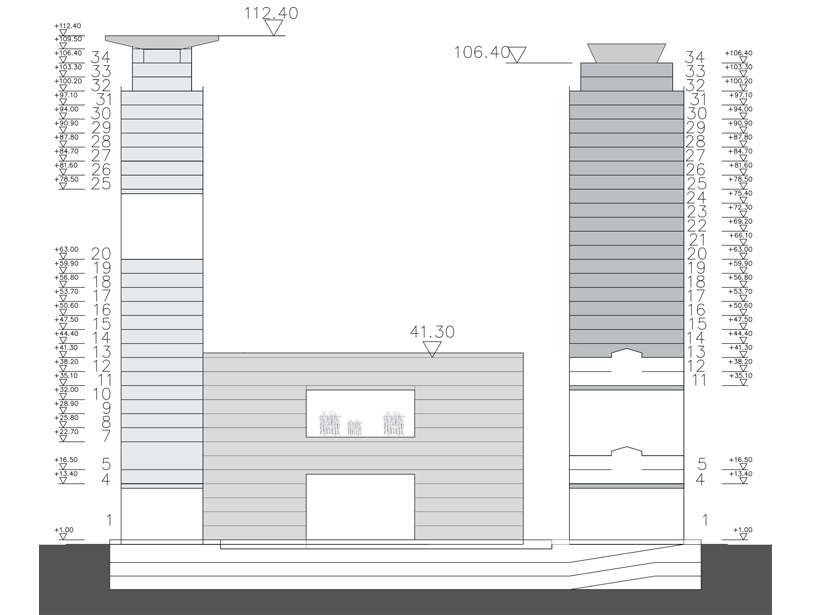 4m architecture plans large-scale topographical structure ...