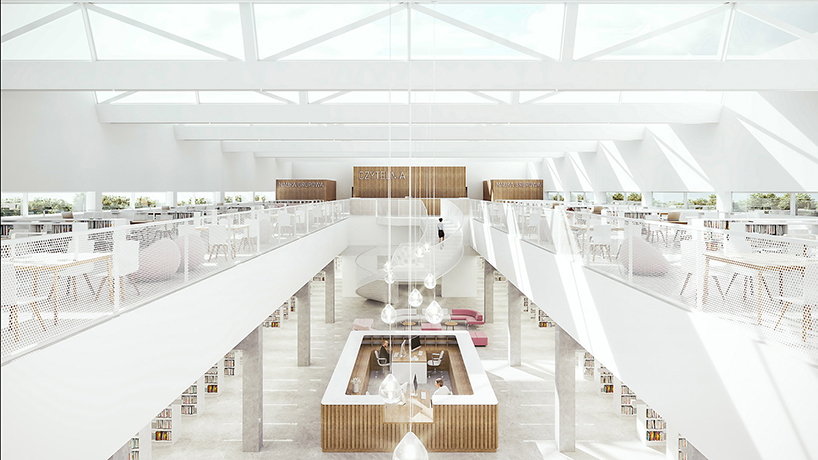 neostudio library university of life sciences poznan designboom