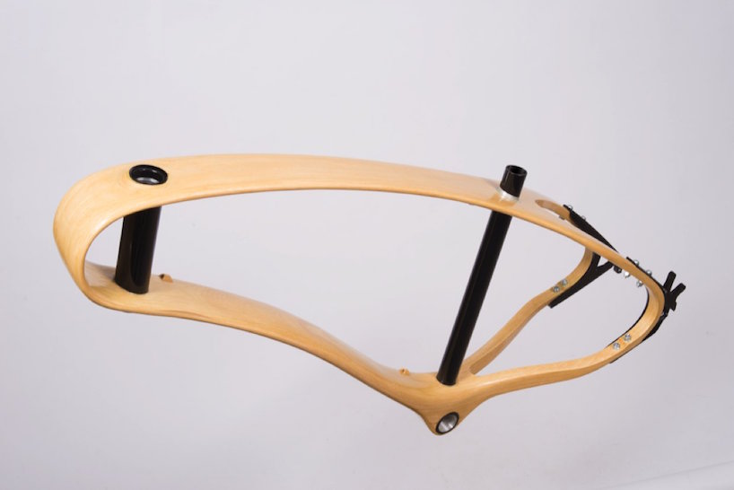 jan rediscovers natural materials with a wooden bike frame