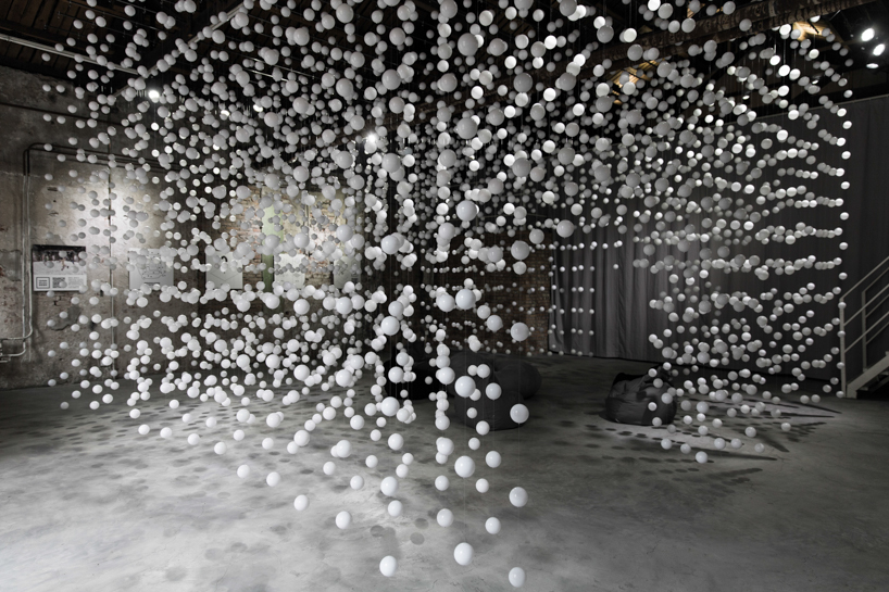 update studio stillness installation designboom