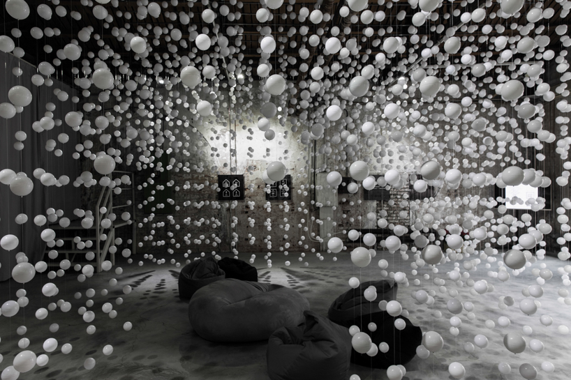 update studio's stillness installation in beijing's 798 district