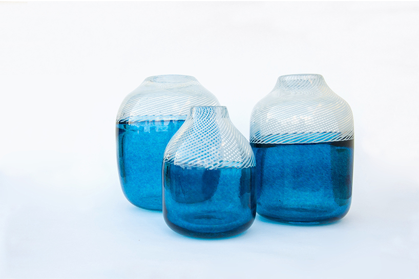 rezzan hasoglu reinterprets traditional glassblowing technique in vase collection
