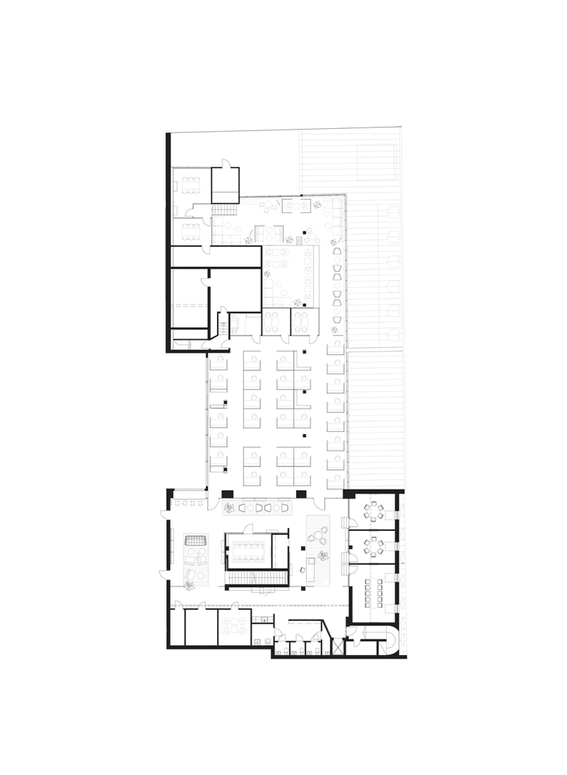 bornstein lyckefors envisions an office space in gothenburg free of hierarchical design