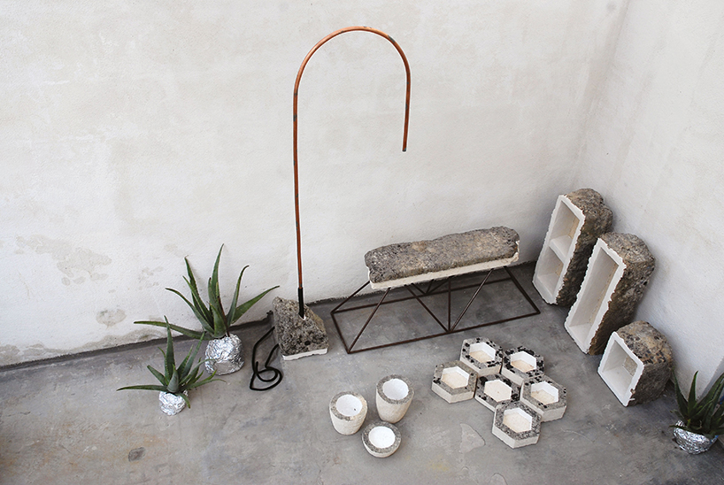 cosma frascina uses traditional tools to hand-carve calcarenite series
