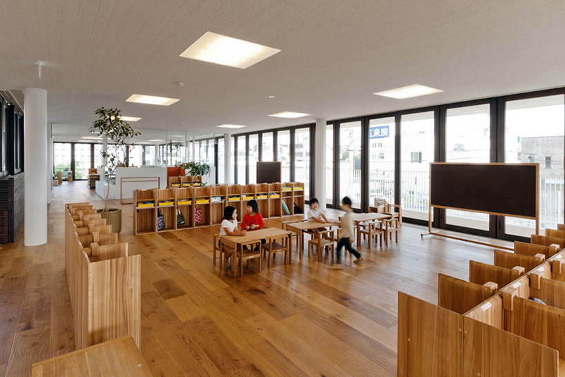 puddle-filled D1 kindergarten and nursery completed in kumamoto