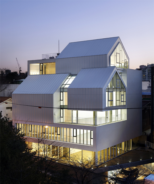 l'eau design distorts volumes with march rabbit building in seoul