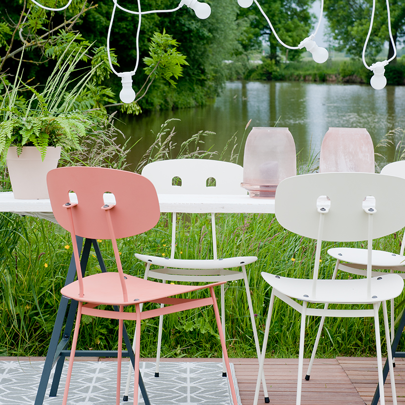 tristan frencken bent aluminum chair designboom