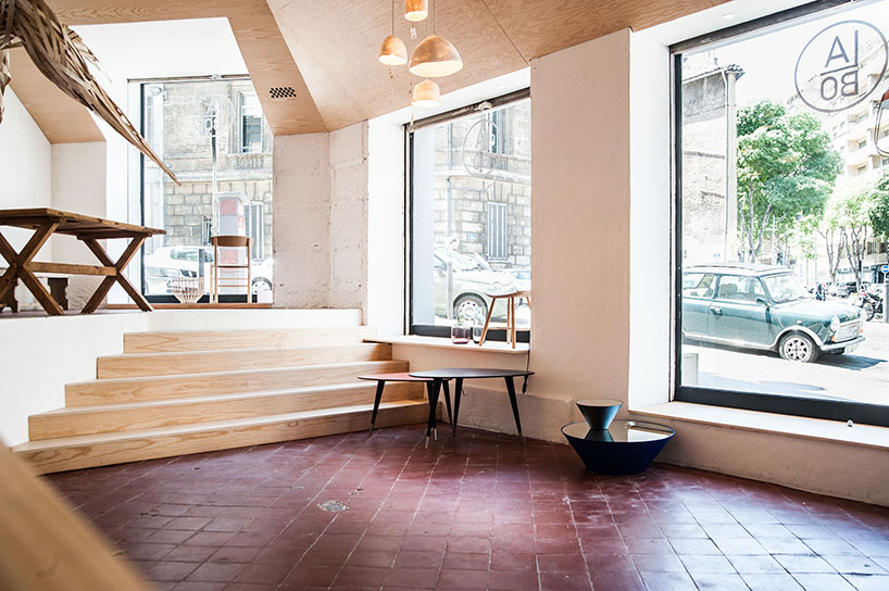 atelier m3a architects creates light, airy storefront for labo