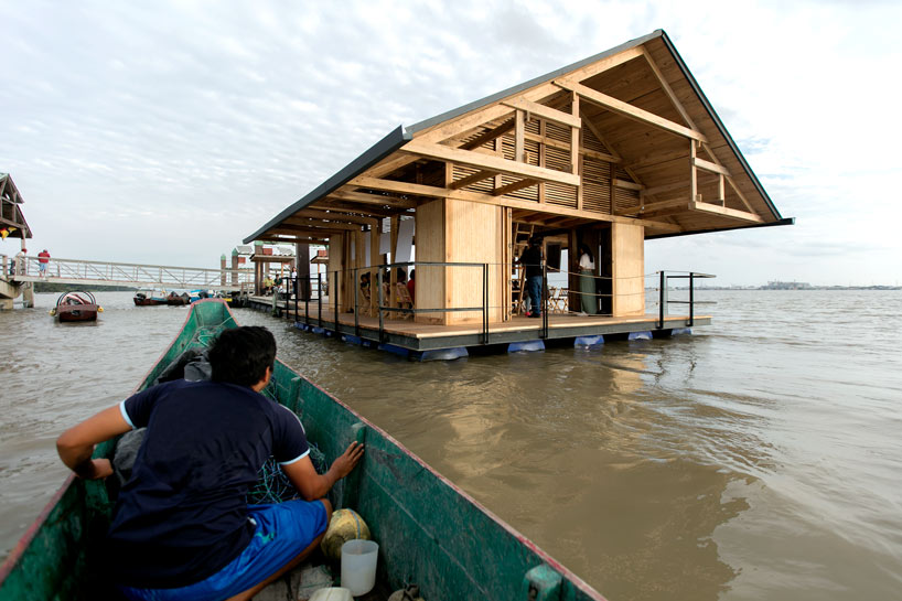 'santay observatory' enlivens ecuador's guayas river with a floating cultural space