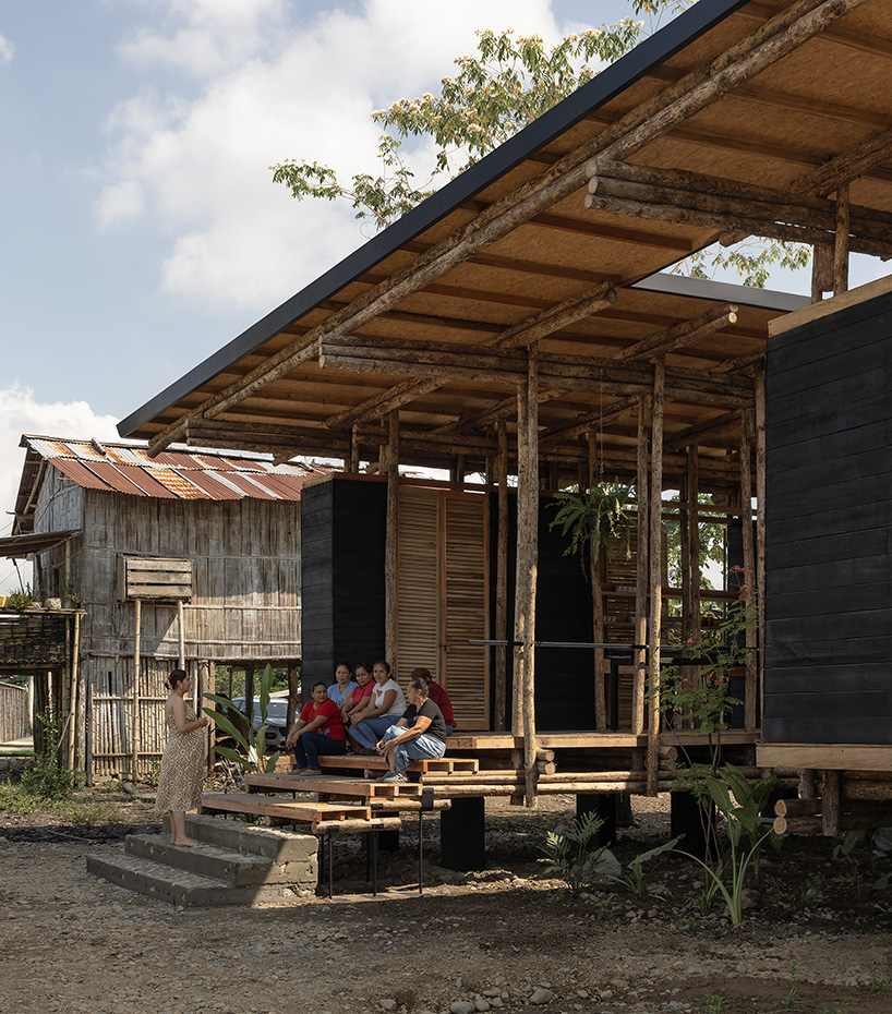 permeable teak bakery by natura futura doubles as women-led learning space in ecuador