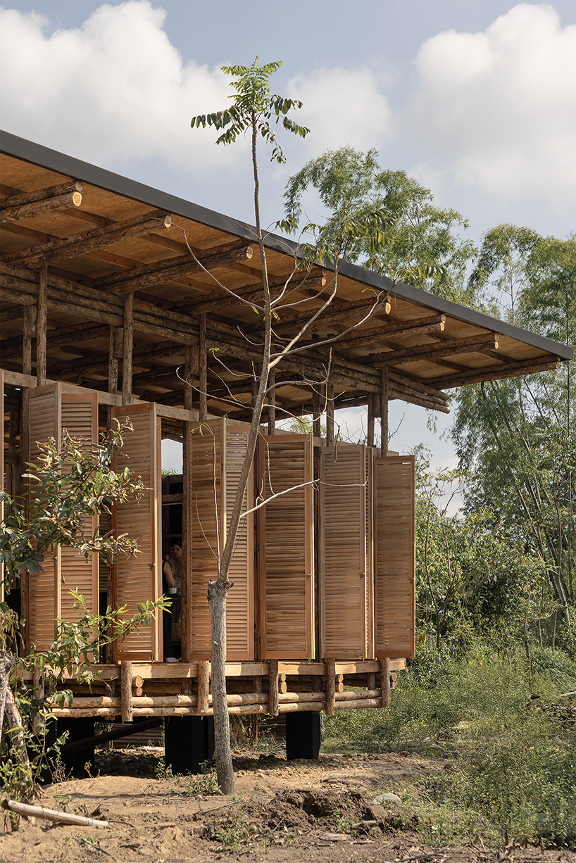 permeable teak bakery by natura futura doubles as women-led learning space in ecuador